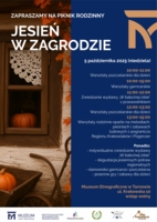 Plakat pikniku rodzinnego "Jesień w zagrodzie"